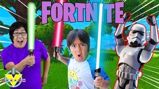 FORTNITE STAR WARS EVENT WITH RYAN ! Let's Play Fortnite Battle Royale with Ryan's Daddy