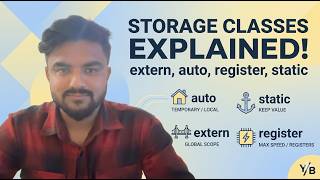 Mastering Storage Classes in C | extern, auto, register & static Made Simple
