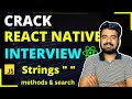 Crack React Native Interview - Javascript Strings ✅ | For Beginners | Engineer Codewala
