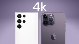 iPhone 14 Pro Max vs S22 Ultra Camera Comparison  - 4k