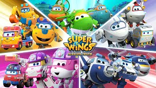 [SuperWings Transform!] Superwings Mission Teams Transform Compilation | super w