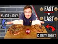 48 Hour vs 10 minute Chocolate Chip Cookies | Fast vs Last