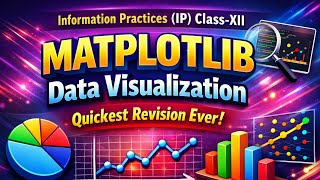 MATPLOTLIB Data Visualization | Information Practices (IP) Class 12 | Quickest Revision Ever 🔥