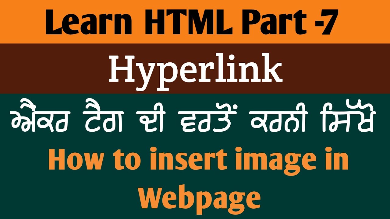 HTML Hyperlink | How To Create Hyperlinks In HTML Webpage | Learn HTML ...