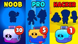 NOOB vs PRO vs HACKER - Brawl Stars