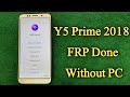 Huawei Y5 Prime 2018 FRP Bypass Without PC | DRA LX2 FRP Bypass