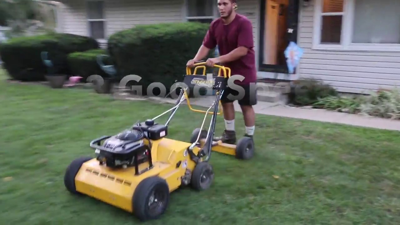 Stinger Equipment Aerator Review- B&B Lawn Care - YouTube