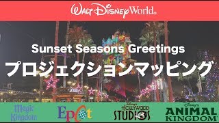 【WDW】プロジェクションマッピング 2019: Sunset Seasons Greetings