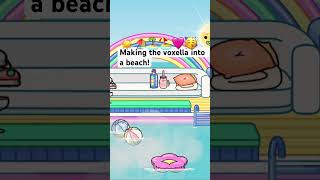 Making the voxella into a beach!🏖️ #tocaboca #tocalifeworld #shorts