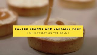 Salted Peanut and Caramel Tart Tops From \