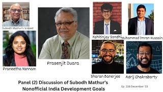 Panel 2 Vidped 338  Discussion of Subodh Mathur Nonofficial India Development Goals Dec '23