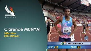 Wayde van Niekerk \u0026 Clarence Munyai - 2 South Africans 1 Race 2 World Records 300m 2017 Ostrava