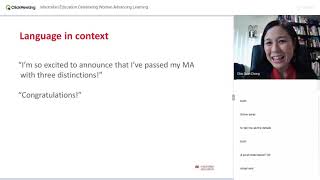 Teaching discourse and pragmatics a.k.a. What on earth did he mean? [Advancing Learning Webinar]