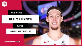 KELLY OLYNYK 6 PTS vs NYK 09 Dec 24-25 TOR Highlights