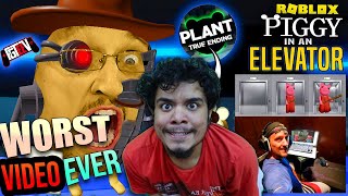 I am MR. P in ROBLOX PIGGY! Gaming in an ELEVATOR! (FGTeeV's Chapter 12 Plant TRUE ENDING)Clickbait