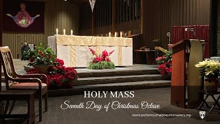 🔴LIVE HOLY MASS WITH GREGORIAN CHANT: CHRISTMAS OCTAVE | Monks | 12-31-2024