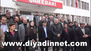 Diyadin Belediyesinin Giriş Camı İle Fidanlar Kırıldı