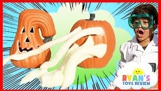OOZING PUMPKIN Halloween Fun and Easy Science Experiments For Kids to do at Home Elephant Toothpaste