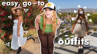 easy, effortless outfit ideas for spring & summer! *THRIFTED* 🛒
