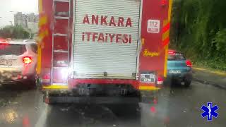 TRAFİKTE ZAMAN İLE YARIŞ (İTFAİYE DESTEK) #112 #acilservis #ambulans #keşfet #itfaiye #vaka #trafik