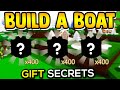 *NEW* GIFT SECRETS!!🎁(must see) | Build a boat for Treasure ROBLOX