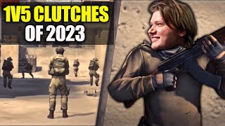 WHEN CS:GO PROS CLUTCH 1 VS 5 IN 2023!