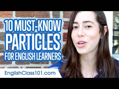 What is a particle in English language?
