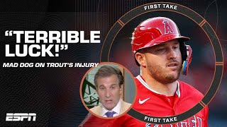 Terrible luck! - Mad Dog reacts to Mike Trout suffering a torn meniscus | First