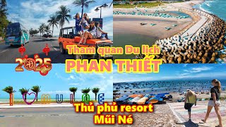 Tham quan Du lịch Phan Thiết từ Bãi đá Ông Địa ra Làng chài Mũi Né. Thủ phủ resort Tết cận kề