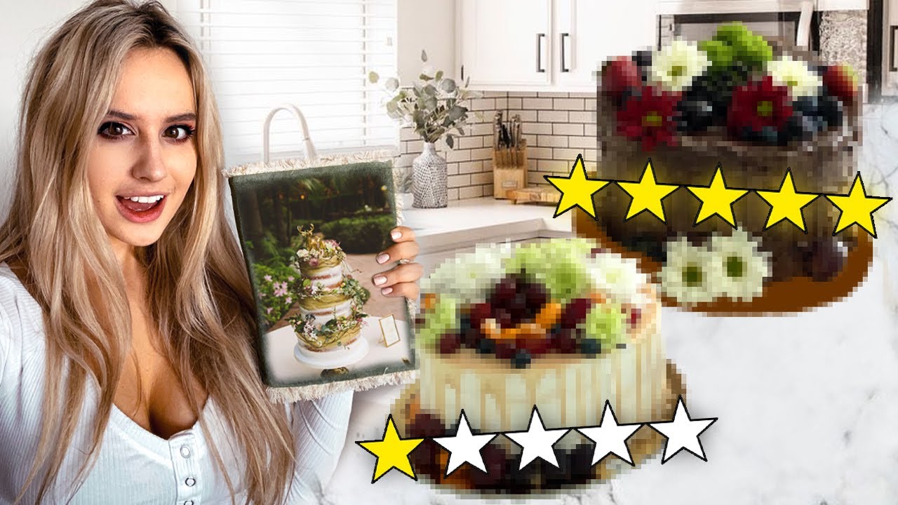I Ordered A Wedding Cake From 1 Vs 5 Star Bakery Youtube