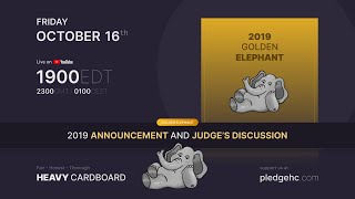 2019 Golden Elephant Award Winner announcement \u0026 Round table discussion w/the judges!!