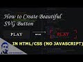 SVG Button Neon Glow Hover Effect in Just HTML/CSS | Code Snippet #4