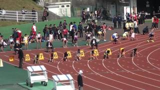 2015.11.3 西日本カーニバル 中学女子100ｍ決勝1組