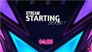 STREAM STARTING SOON TEMPLATE NO COPYRIGHT FREE TO USE | 5 MIN COUNTDOWN STREAM STARTING SOON | YT |