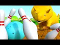 Educational cartoon - Learn Colors & Numbers - Dino Goes BOWLING