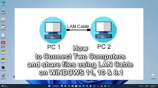 ✨How to Connect Two Computers and share files using LAN Cable on WINDOWS 11, 10 & 8.1