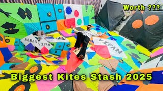 Biggest Kite Stash🙌🏻🪁 kite Stash 2025 💥Big kite STASH😱 Lohri 2025 😍 Kite Vlog || VIP56