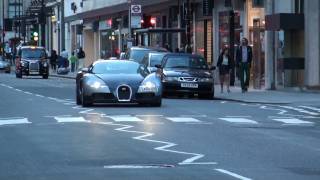 2010 07 05 Supercar Spots; Veyron x2, SLR x2, 458, LP670-4SV x2, SLS etc...