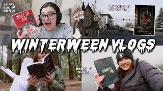 reading a backlist thriller and a new horror book❄️👻🏠 [WINTERWEEN Days 3 + 4 reading VLOG]