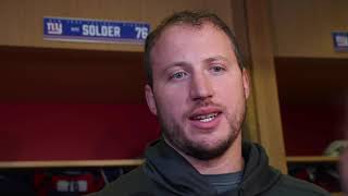 Giants' Nate Solder on the mood in the locker room