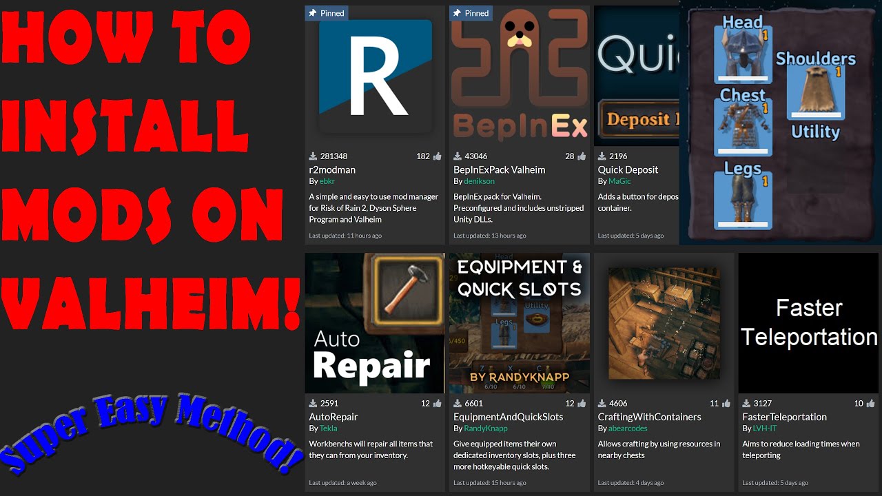 How To Install Mods On Valheim! Very Easy! - YouTube