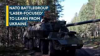 Nato battlegroup in Latvia learning from Ukraine for future conflicts