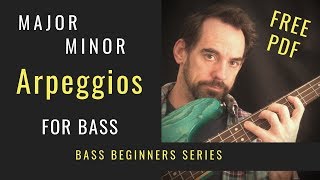 Learn Major & Minor Arpeggios For Bass Guitar (No.22)