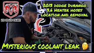 Dodge Durango Mysterious Coolant Leak 😳 Heater Hose Replacement