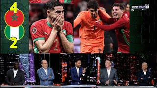 فرحة عارمة لمحللي beIN Sports بعد فوز المغرب على نيجيريا 4-2 والمحلل التونسي يتغنّى بأسود الأطلس 🇲🇦🔥