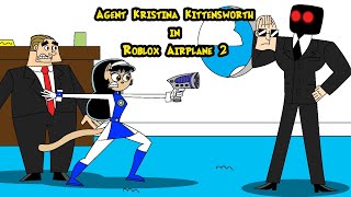 Agent Kristina Kittensworth in Roblox Airplane 2