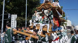 令和4年 宮町 宮入 御旅所 でんでん 美具久留御魂神社秋祭り だんじり祭