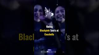 Rating Blackpink solo's at coachella 2023 💛 #blackpink #lisa #jennie #rosé #jisoo #shorts