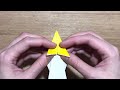 【折り紙1枚でできる】可愛い 流れ星の折り方 origami shooting star 七夕飾り