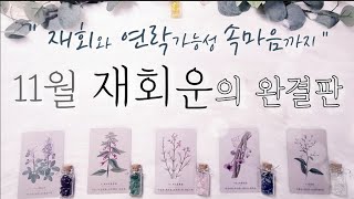 [타로] 11월 재회운의 모든것 - 속마음 상황 흐름 조언까지 👩‍❤️‍👨